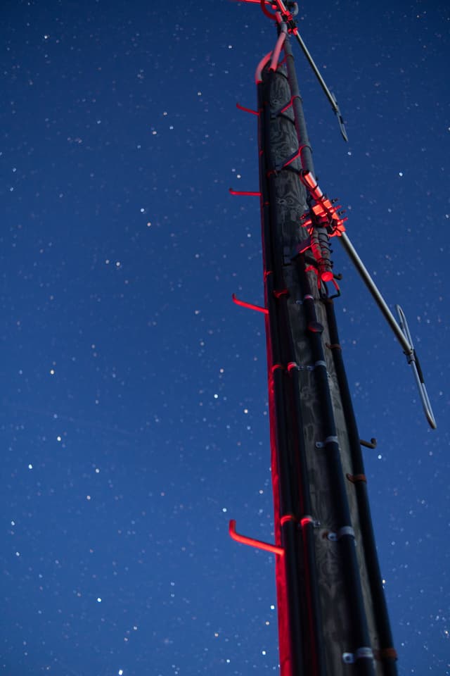 Mast at night 